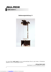Aqua Medic multi reactor L Bedienungsanleitung