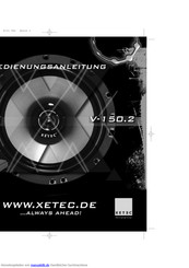 XETEC Vector V-150.2 Bedienungsanleitung