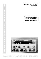 Hameg Instruments HM 8040-2 Handbuch