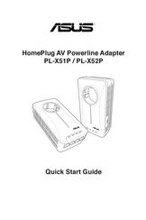 Asus HomePlug AV PL-X52P Kurzanleitung