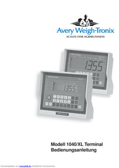 Weigh-Tronix 1040/XL Terminal Bedienungsanleitung