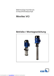 KSB Movitec VCI Series Betriebs-/Montageanleitung