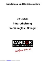 CANDOR Premiumglas XL Installation Und Betriebsanleitung