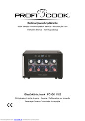 Proficook PC-GK 1162 Bedienungsanleitung, Garantie