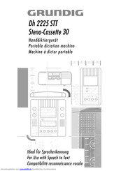 Grundig Dh 2225 STT Steno-Cassette 30 Betriebsanleitung