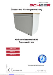 Scheer KHZ series Einbau- Und Wartungsanweisung