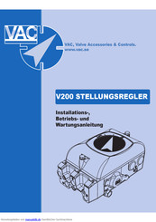 VAC V200P Installations-, Betriebs- Und Wartungsanleitung