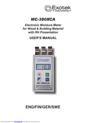 Exotek Instruments MC-380XCA Anleitung