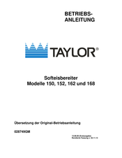 Taylor 150 Betriebsanleitung