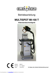 Elektron MULTISPOT MI-100 T Betriebsanleitung