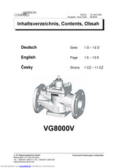 Johnson Controls VG8000V Bedienungsanleitung