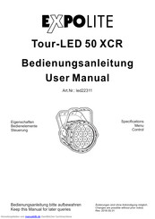 Expolite Tour-LED 50 XCR Bedienungsanleitung