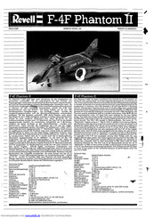 Revell F-4F Phantom PHAREWELL Bedienungsanleitung