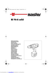 wurth master BS 96-A solid Bedienungsanleitung