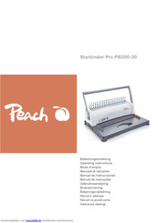 Peach Starbinder Pro PB200-30 Bedienungsanleitung