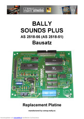 Bally Sounds Plus AS 2518-51 Bauanleitung