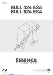 Beninca BULL 424 ESA Bedienungsanleitung