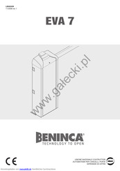 Beninca EVA 7 Bedienungsanleitung