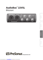 PRESONUS AudioBox 22VSL Blitzstart