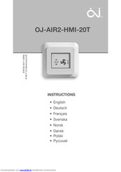 OJ Electronics OJ-AIR2-HMI-20T Bedienungsanleitung