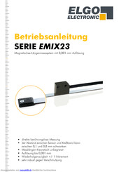ELGO Electronic EMIX23 Serie Betriebsanleitung