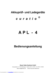 Bauer curatio APL-4 Bedienungsanleitung