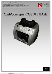CashConcepts CCE 315 BASE Bedienungsanleitung