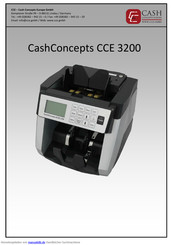 CashConcepts CCE 3200 Bedienungsanleitung