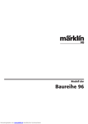 marklin H0 602 Series Gebrauchsanleitung