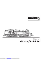marklin mini-club Gt 2 x 4/4 Gebrauchsanleitung