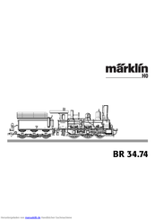 marklin BR 34.74 Anleitung