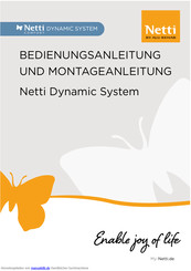 Netti NETTI DYNAMIC MOBILE Bedienungsanleitung Und Montageanleitung