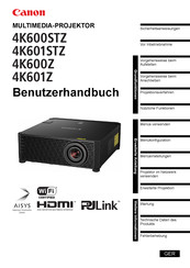 Canon 4K600STZ Benutzerhandbuch