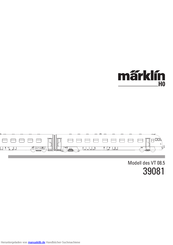 marklin H0 VT 08.5 Gebrauchsanleitung