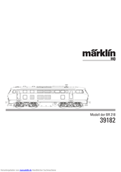 marklin 39182 Gebrauchsanleitung