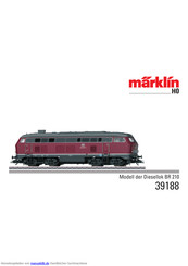 marklin 39188 Bedienungsanleitung