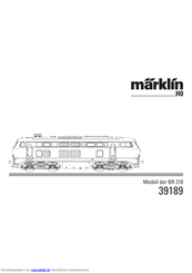 marklin 39189 Gebrauchsanleitung