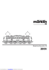 marklin H0 V 80 Series Gebrauchsanleitung