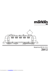 marklin H0 BR 141 E 41 Gebrauchsanleitung