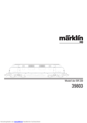 marklin 39803 Gebrauchsanleitung