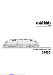 marklin H0 Baureihe 182 Gebrauchsanleitung
