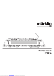 marklin H0 Reihe 441 Gebrauchsanleitung
