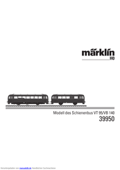 marklin H0 VT 95 VB 140 Bedienungsanleitung