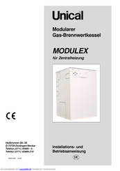 Unical MODULEX 120 Installations- Und Betriebsanweisung