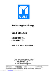 Multi MULTI-LINE F13-64G Bedienungsanleitung
