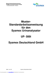 Sysmex UF-500i Muster-Standardarbeitsanweisung