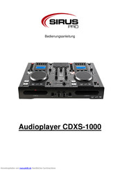 Sirus Pro CDXS-1000 Bedienungsanleitung