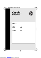 Hoover Otsein OHDC7X Gebrauchsanleitung