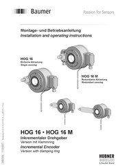 Hubner Baumer HOG 16 M Montage- Und Betriebsanleitung