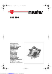Master HKS 28-A Bedienungsanleitung